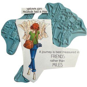 Uptown Girl Melinda Has A Map Rubber Stamp Set For Scrapbooking & Crafts, Travel